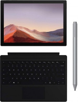  PUV-00018 MICROSOFT Surface Pro7 2-in-1 Laptop/12.3" Touch PixelSense™Display (2736x1824)/ Intel Core i5-1035G4 (6MB Cache, up to 3.70 GHz)/8GB LPDDR4x RAM/256GB SSD/Intel Iris Plus Graphics /5.0MP Front-facing cam.1080p FHD Windows Hello face authentica